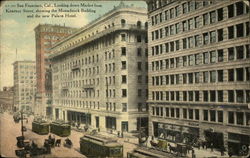 Looking down Market from Kearney Street San Francisco, CA Postcard Postcard