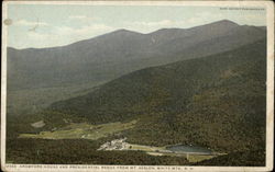 Crawford House and Presidential Range from Mt. Avalon Postcard