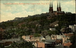 Provincial Seminary Buildings from Prospect Park Troy, NY Postcard Postcard