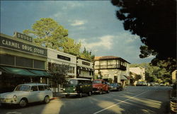 Shops Along the Avenue Carmel-By-The-Sea, CA Postcard Postcard