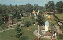 Animal Forest Park, Section of Enchanted Village Postcard