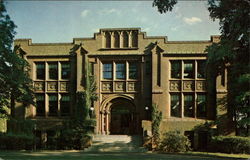 Marsh Memorial Library, Springfield College Massachusetts Postcard Postcard