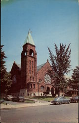 Memorial Methodist Church White Plains, NY Postcard Postcard