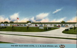 The New Blue Ridge Motel Blue Springs, MO Postcard Postcard