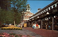 Faneuil Hall & the newly renovated Quincy Market Buildings Postcard