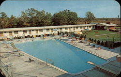 Wading River Motel New York Postcard Postcard