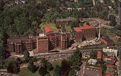 Aerial View of St. Vincent Hospital Postcard