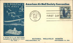 American Air Mail Society Convention Postcard