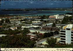 Bird's-eye view of Agana Guam South Pacific Postcard Postcard