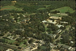 Aerial View of Davidson College Postcard