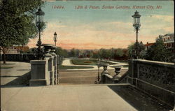 12th & Paseo, Sunken Gardens Postcard