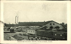 Missouri Pacific Shops Postcard