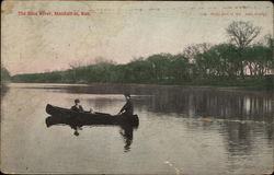 The Blue River Manhattan, KS Postcard Postcard