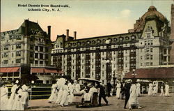 Hotel Dennis from Boardwalk Postcard