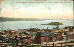 Halifax Harbor from Citadel Nova Scotia Canada Postcard Postcard