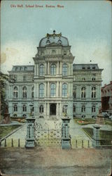 City Hall, School Street Boston, MA Postcard Postcard