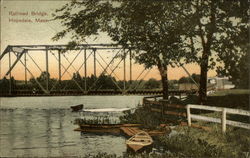 Railroad Bridge Hopedale, MA Postcard Postcard