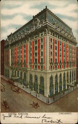 Hotel Sinton Cincinnati, OH Postcard Postcard