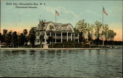 Belle Isle: Thousand Islands Alexandria Bay, NY Postcard Postcard