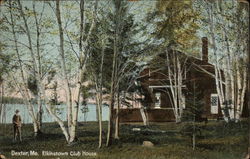 Elkinstown Club House Dexter, ME Postcard Postcard