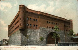 Armory First Regiment Chicago, IL Postcard Postcard