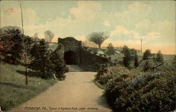 Tunnel in Highland Park Under Driveway Pittsburgh, PA Postcard Postcard