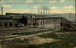 American Steel and Wire Company's Office and Mill Donora, PA Postcard Postcard