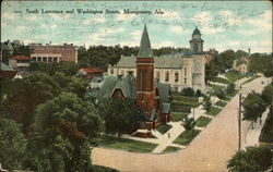 South Lawrence and Washington Streets Postcard