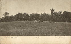 Picket Outpost, Pine Camp Postcard