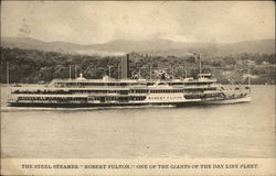 The Steel Steamer Robert Fulton Riverboats Postcard Postcard