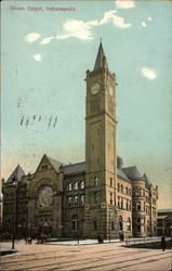 Union Depot Indianapolis, IN Postcard Postcard