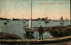 Echo Bay, Hudson Park New Rochelle, NY Postcard Postcard