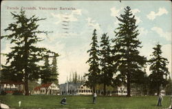 Parade Grounds, Vancouver Barracks Washington Postcard Postcard