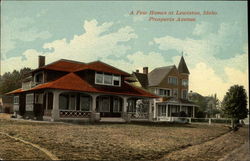 A few homes on Prospects Avenue Lewiston, ID Postcard Postcard