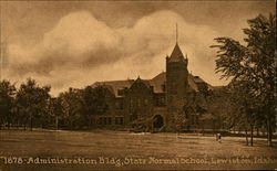 1878 Administration Bldg., State Normal School Lewiston, ID Postcard Postcard