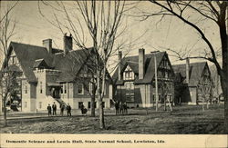 Domestic Science and Lewis Hall at State Normal School Postcard