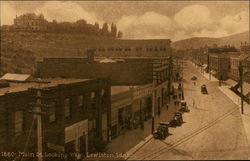 Main St. Looking West Lewiston, ID Postcard Postcard