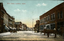 Main Street Lewiston, ID Postcard Postcard