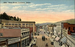 Main Street in Lewiston Idaho Postcard Postcard