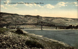 Lewiston-Clarkston Bridge over Snake River Postcard