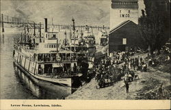 Levee Scene Lewiston, ID Postcard Postcard