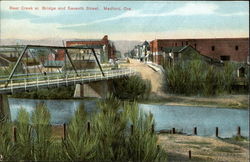 Bear Creek at Bridge and Seventh Street Medford, OR Postcard Postcard