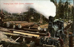 Hauling Logs Clark County, WA Postcard Postcard