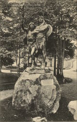 Coming of the White Man Statue in City Park Portland, OR Postcard Postcard