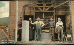 Baling Famous Oregon Hops Farming Postcard Postcard