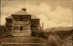 Fort Lugenbeel, Famous Block House on the Columbia River Oregon Postcard Postcard