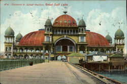 Entrance to Saltair Pavilion Magna, UT Postcard Postcard