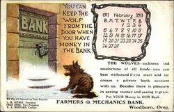 February 1911 Advertising Card Postcard