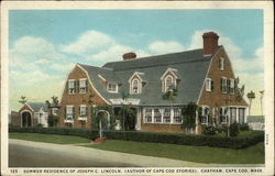 Summer Residence of Joseph C. Lincoln Chatham Cape Cod, MA Postcard Postcard