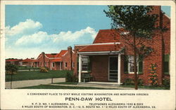 Penn-Daw Hotel Alexandria, VA Postcard Postcard